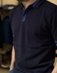 Polo in Maglia con Bordi