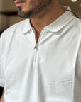 Polo Zip in cotone