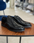 Scarpa DERBY in pelle abrasiva