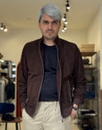 Giubbino in pelle scamosciata