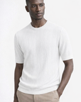 Maglia filo cotone tramata m/m