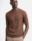 Maglia filo cotone tramata m/m