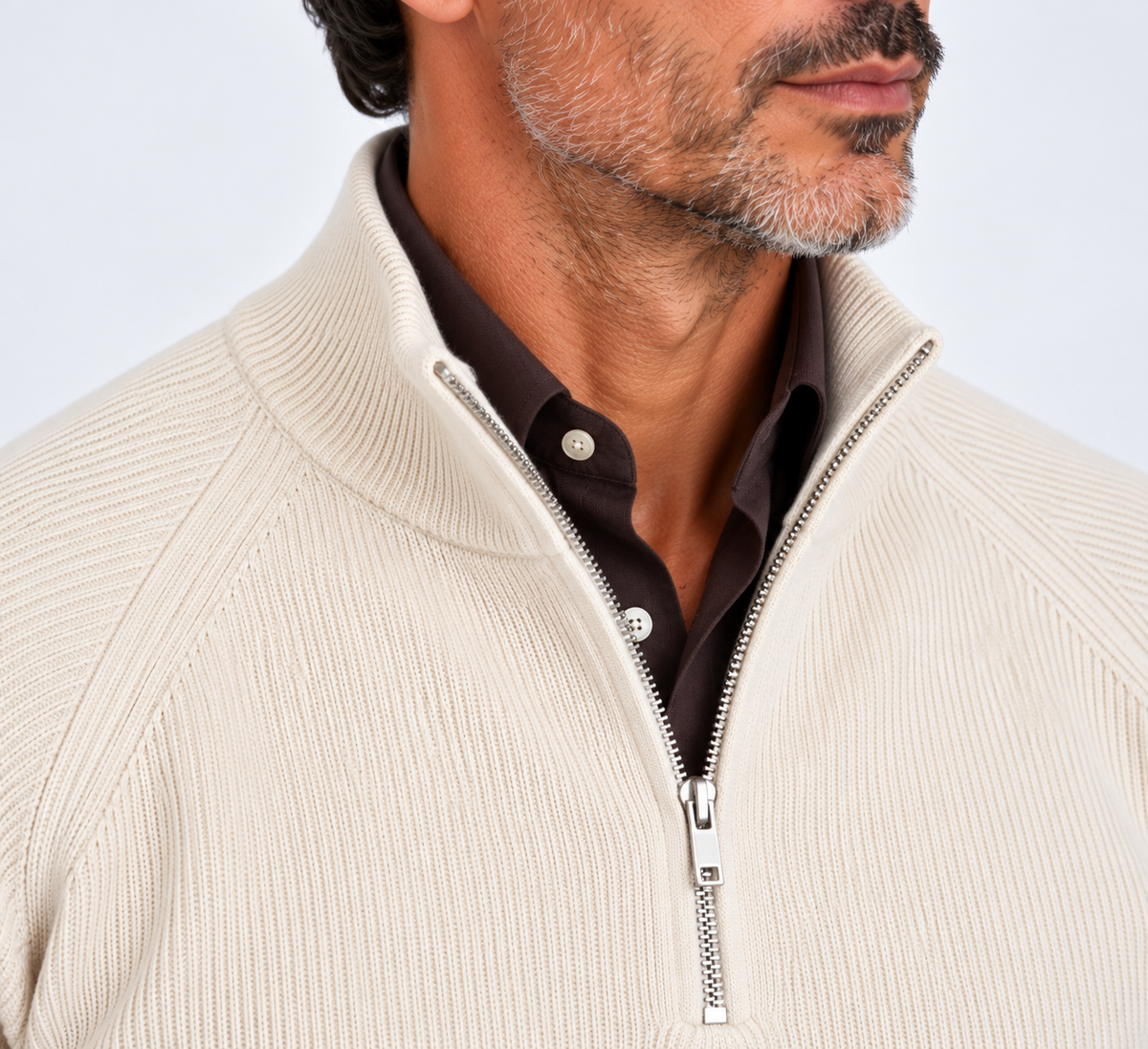 Maglia Zip a coste SEINSE 3388
