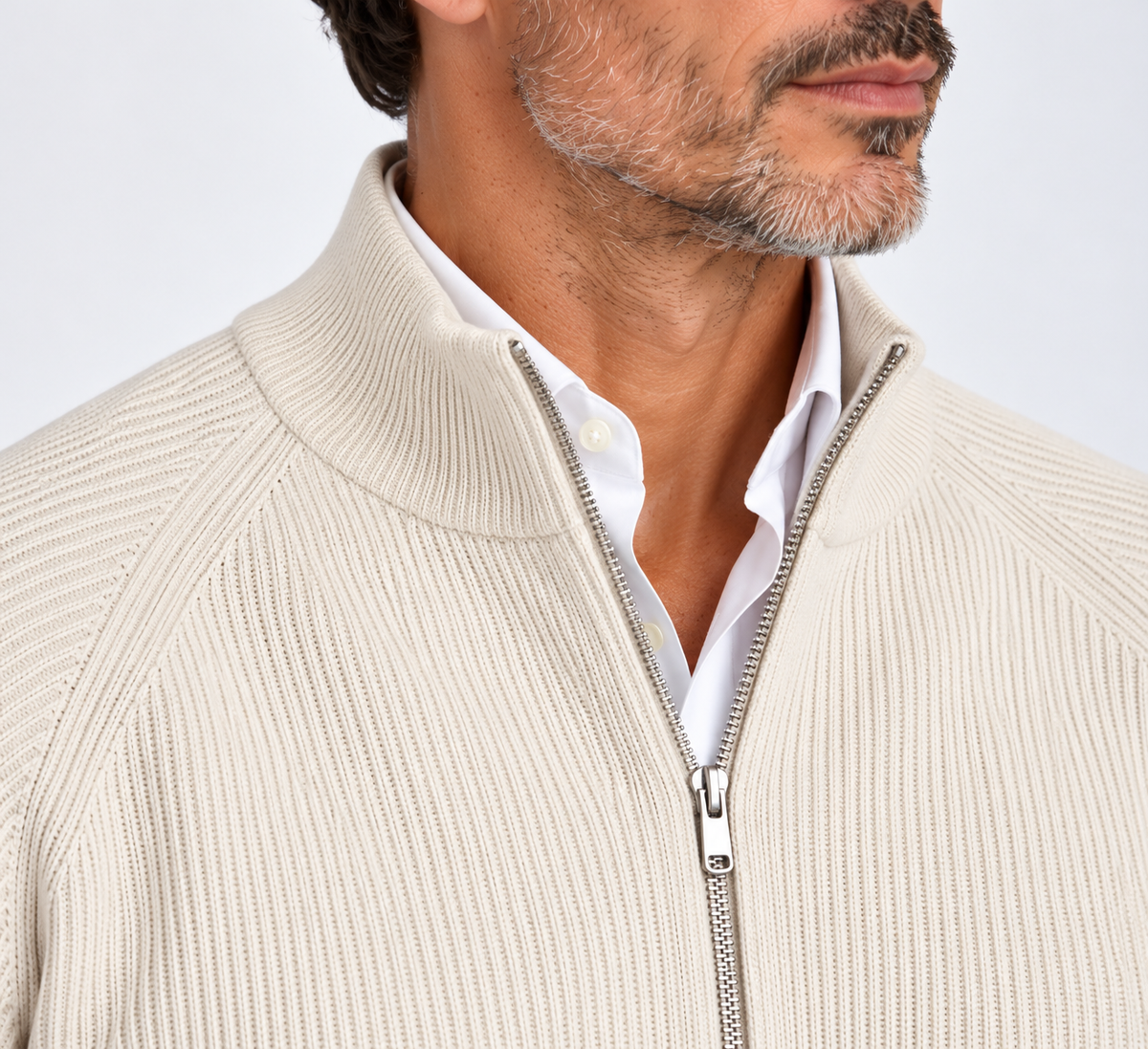 Maglia Zip a Coste SEINSE 3389