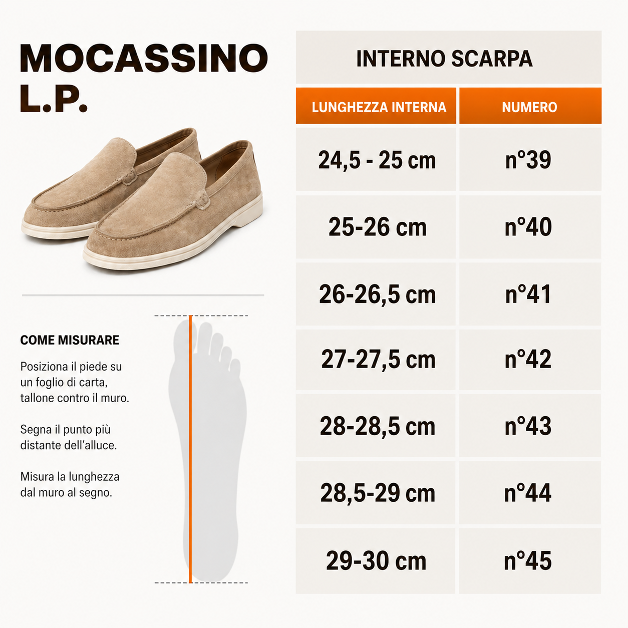 Mocassino camoscio L.P.