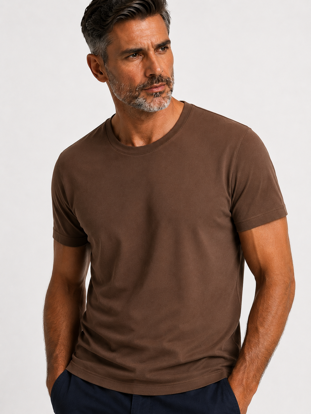 TShirt Basic in Cotone Stretch