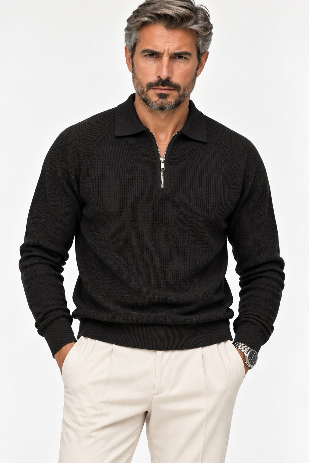 Polo a Coste e zip SEINSE 3391