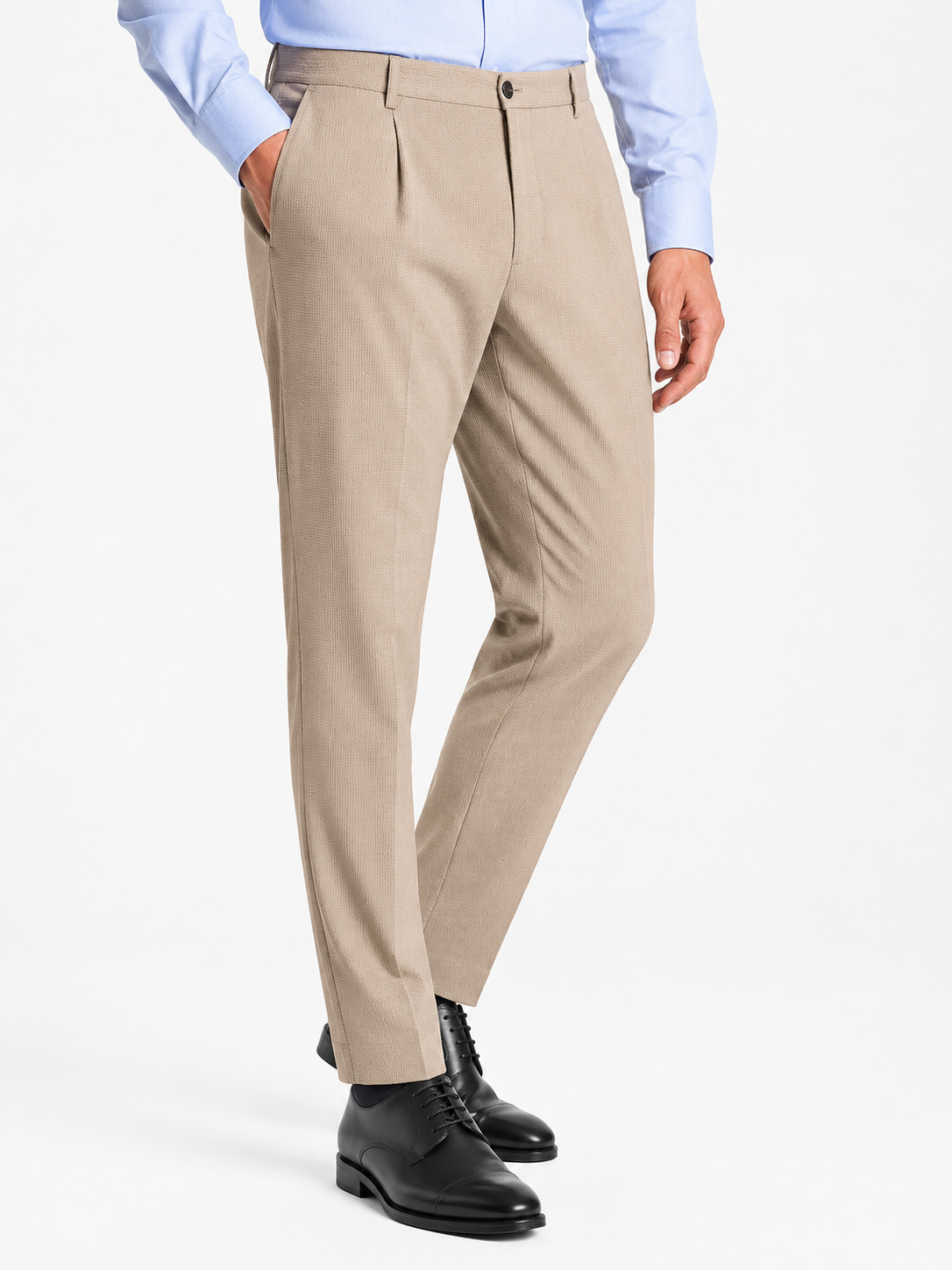 Pantalone SeerSucker con pence