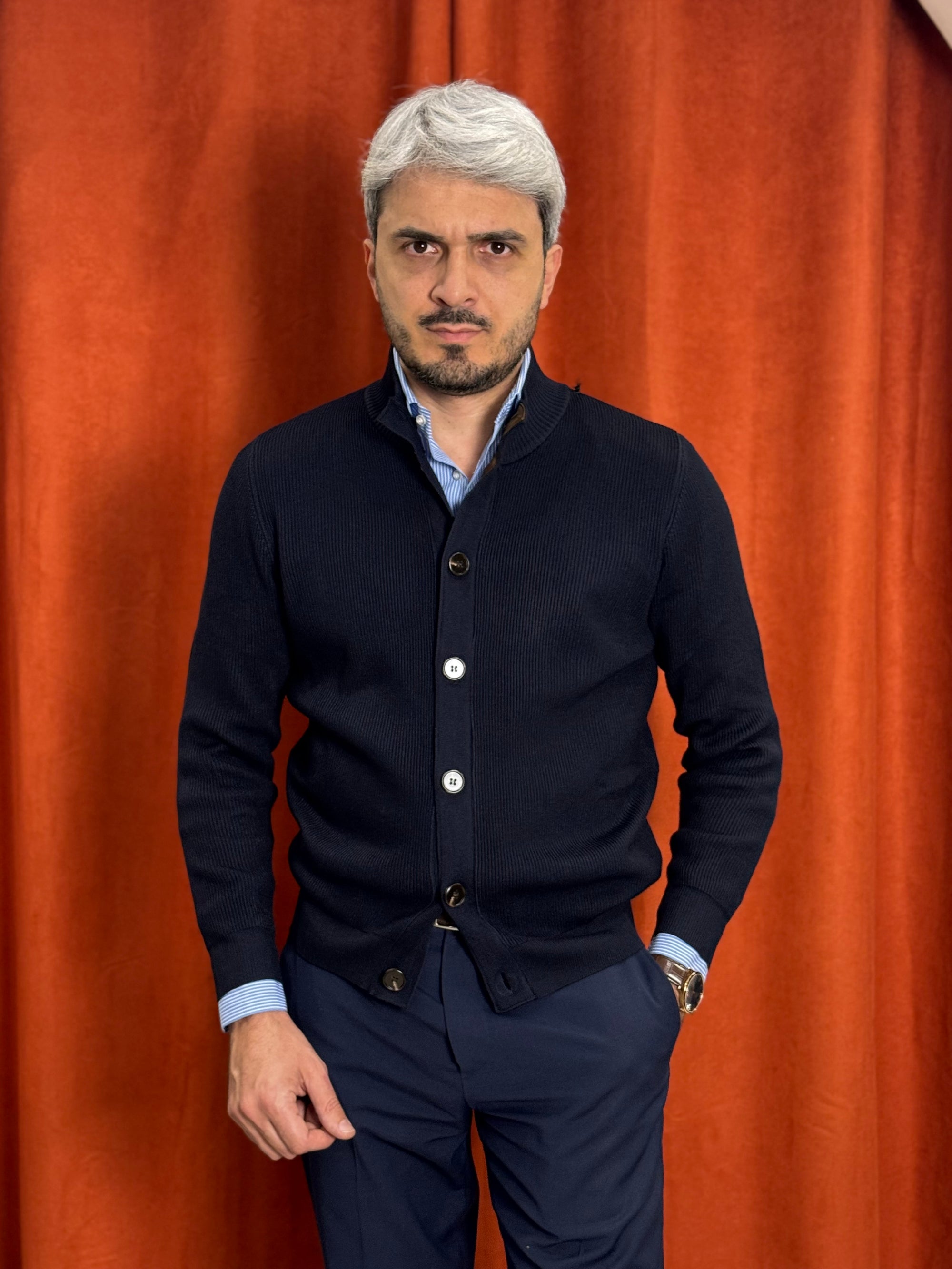 Declar - Maglia a Coste con bottoni