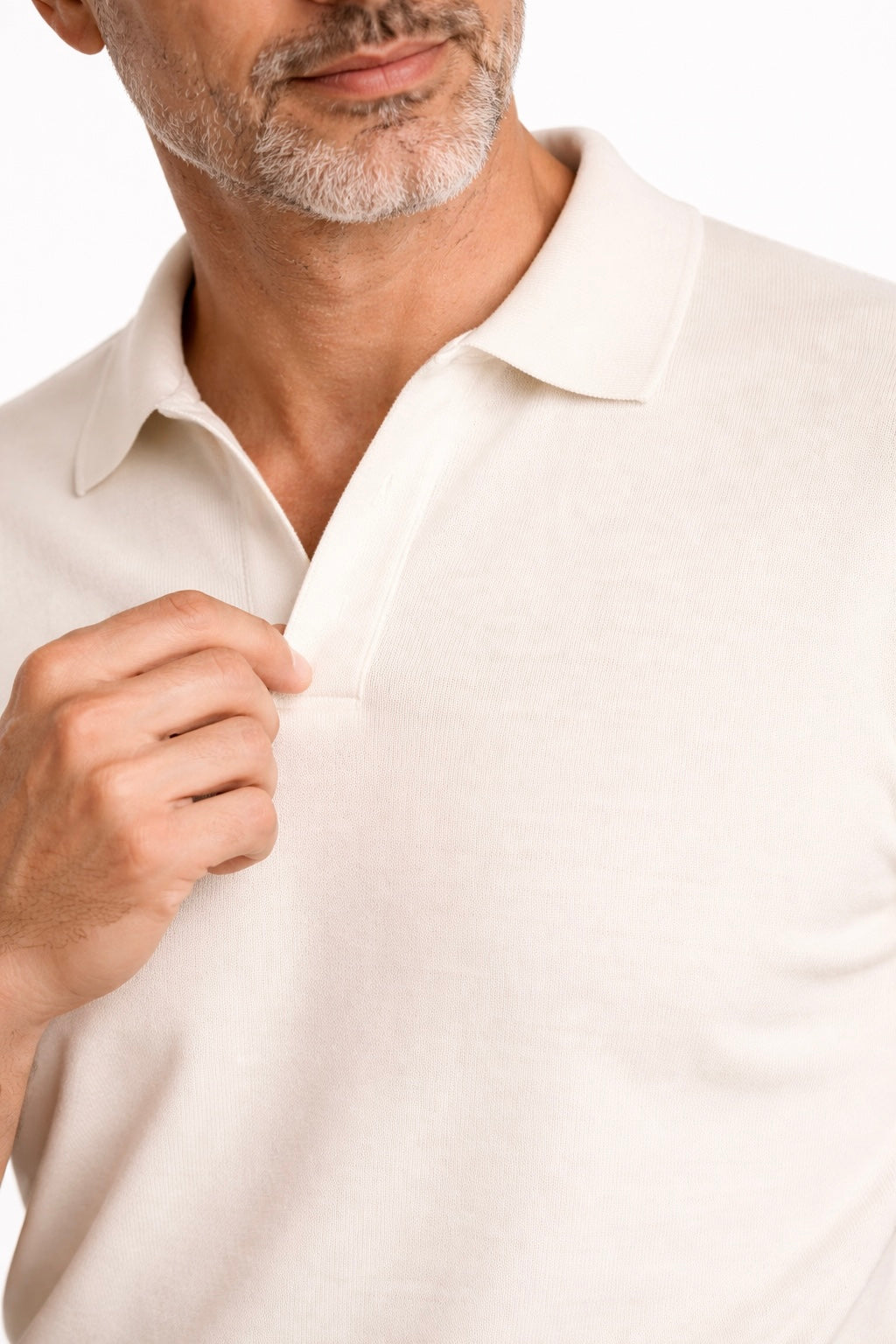 Polo Filo Cotone Collo a Punta