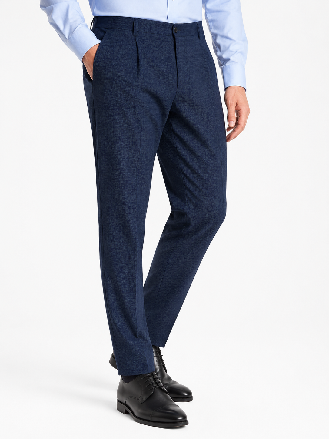 Pantalone SeerSucker con pence