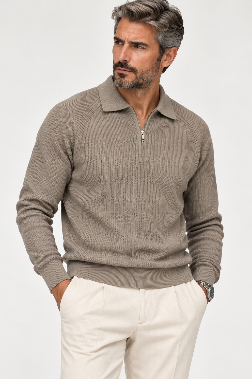 Polo a Coste e zip SEINSE 3391